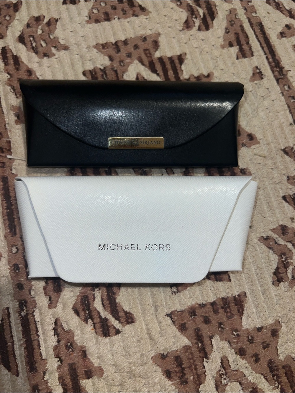 Michael Kors White and Christian Siriano Black Eyewear Cases